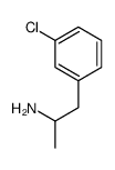 1-(3-chlorophenyl)propan-2-amine structure