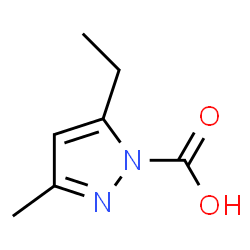 1H-Pyrazole-1-carboxylicacid,5-ethyl-3-methyl-(9CI) structure