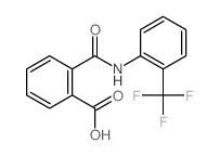 2-[[2-(trifluoromethyl)phenyl]carbamoyl]benzoic acid structure