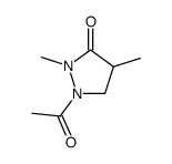 3-Pyrazolidinone,1-acetyl-2,4-dimethyl- Structure