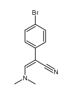 2-(4-bromophenyl)-3-(dimethylamino)acrylonitrile结构式