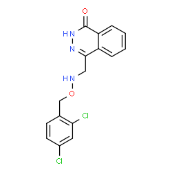 4-(([(2,4-DICHLOROBENZYL)OXY]AMINO)METHYL)-1(2H)-PHTHALAZINONE Structure