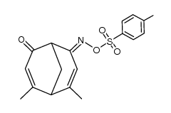 4,6-dimethylbicyclo[3.3.1]nona-3,6-diene-2,8-dione 2-(Z)-(O-tosyloxime)结构式