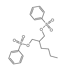2-butylpropane-1,3-diyl dibenzenesulfonate Structure