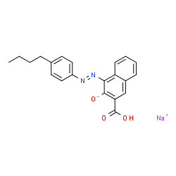 sodium 4-[(4-butylphenyl)azo]-3-hydroxy-2-naphthoate Structure