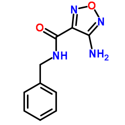 4-Amino-N-benzyl-1,2,5-oxadiazole-3-carboxamide结构式