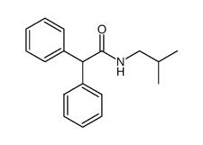 N-(2-methylpropyl)-2,2-diphenylacetamide结构式