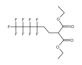 diethyl 2-(3,3,4,4,5,5,6,6,6-nonafluorohexyl)malonate结构式