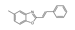 5-methyl-2-(2-phenylethenyl)benzoxazole结构式