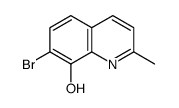 7-Bromo-2-methyl-8-quinolinol结构式