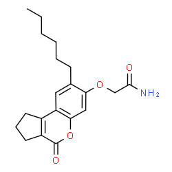 2-[(8-hexyl-4-oxo-2,3-dihydro-1H-cyclopenta[c]chromen-7-yl)oxy]acetamide picture