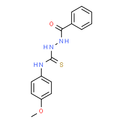 1-(4-METHOXYPHENYL)-4-BENZOYLTHIOSEMICARBAZIDE Structure
