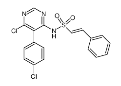 2-phenyl-ethenesulfonic acid [6-chloro-5-(4-chloro-phenyl)-pyrimidin-4-yl]-amide Structure