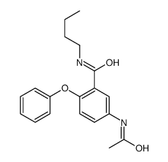 5-acetamido-N-butyl-2-phenoxybenzamide Structure
