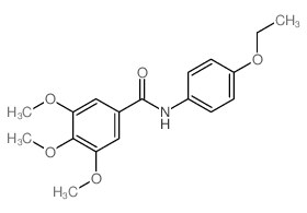 Benzamide,N-(4-ethoxyphenyl)-3,4,5-trimethoxy-结构式