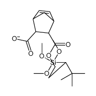 3-(4,4-dimethyl-3-trimethoxysilylpentoxy)carbonylbicyclo[2.2.1]hept-5-ene-2-carboxylate结构式
