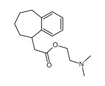 2-(dimethylamino)ethyl 2-(6,7,8,9-tetrahydro-5H-benzo[7]annulen-5-yl)acetate结构式