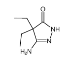 4,4-diethyl-5-amino-2,4-dihydro-pyrazol-3-one Structure