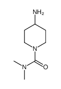 4-氨基-N,N-二甲基哌啶-1-甲酰胺结构式