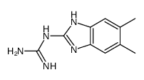 2-(5,6-Dimethyl-1H-benzimidazol-2-yl)guanidine结构式