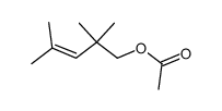 acetic acid-(2,2,4-trimethyl-pent-3-enyl ester) Structure