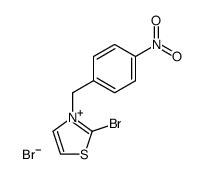 2-bromo-3-(4-nitro-benzyl)-thiazolium, bromide结构式