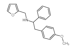 N-(furan-2-ylmethyl)-2-(4-methoxyphenyl)-1-phenylethanamine Structure