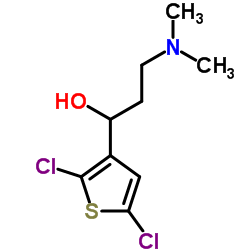 1-(2,5-Dichloro-3-thienyl)-3-(dimethylamino)-1-propanol结构式