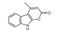 (9H)-4-methylpyrano[2,3-b]indol-2-one结构式