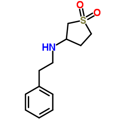 N-(2-Phenylethyl)tetrahydro-3-thiophenamine 1,1-dioxide结构式