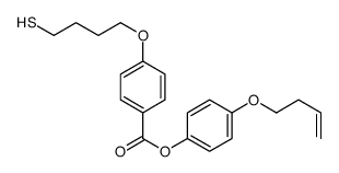 (4-but-3-enoxyphenyl) 4-(4-sulfanylbutoxy)benzoate Structure