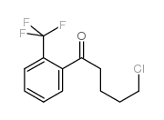 5-chloro-1-[2-(trifluoromethyl)phenyl]pentan-1-one结构式