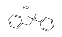 N-benzyl-N,N-dimethyl-anilinium, dimethylphenylbenzylammonium hydroxide Structure