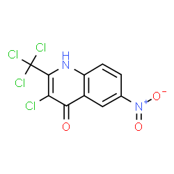 4-Quinolinol,3-chloro-6-nitro-2-(trichloromethyl)- structure