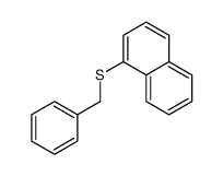 1-benzylsulfanylnaphthalene结构式