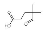 Pentanoic acid, 4,4-dimethyl-5-oxo- Structure