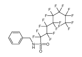 N-benzylheptadecafluorooctane-1-sulphonamide Structure