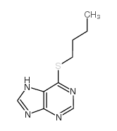 9H-Purine,6-(butylthio)-结构式