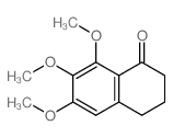 6,7,8-trimethoxytetralin-1-one Structure