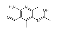 N-(6-amino-5-formyl-2,4-dimethylpyridin-3-yl)acetamide结构式