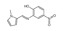 2-[(1-methylpyrrol-2-yl)methylideneamino]-4-nitrophenol Structure