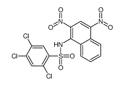 2,4,5-trichloro-N-(2,4-dinitronaphthalen-1-yl)benzenesulfonamide结构式