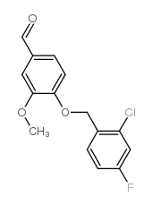 4-[(2-CHLORO-4-FLUOROBENZYL)OXY]-3-METHOXYBENZALDEHYDE picture