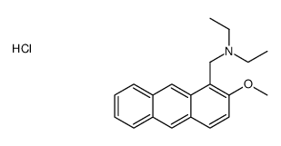 diethyl-[(2-methoxyanthracen-1-yl)methyl]azanium,chloride结构式