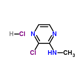 3-氯-N-甲基吡嗪-2-胺结构式