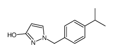 2-[(4-propan-2-ylphenyl)methyl]-1H-pyrazol-5-one Structure