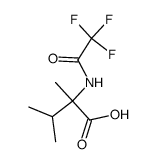 DL-N-Trifluoroacetyl-α-methylvalin Structure