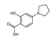 2-hydroxy-4-pyrrolidin-1-ylbenzoic acid Structure