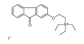 triethyl-[2-(9-oxofluoren-2-yl)oxyethyl]azanium,iodide结构式