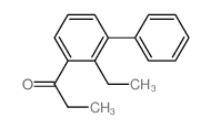 1-(2-ethyl-3-phenyl-phenyl)propan-1-one结构式